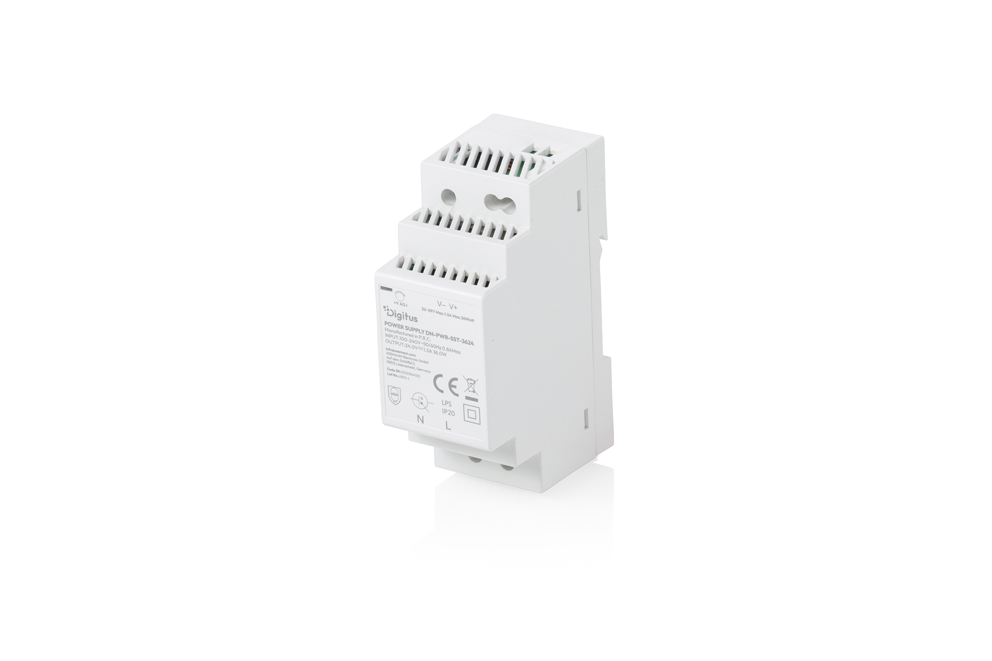 Digitus Step Power Supply 24V Dc. 1.5A. 36W. Enclosed Type