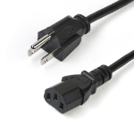StarTech.com PXT1011010PK power cable Black 118.1" (3 m) NEMA 5-15P C13 coupler