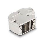 DeLOCK D-Sub Housing for 9 pin male / female with metal bracket 90° angled