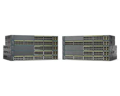 Cisco Catalyst WS-C2960+24PC-S network switch Managed L2 Fast Ethernet (10/100) Power over Ethernet (PoE) Black