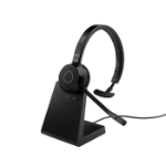 Jabra Evolve 65 TE Mono - Headset - on-ear - Bluetooth - wireless - USB-A via Bluetooth adapter - noise isolating - Certified for Microsoft Teams