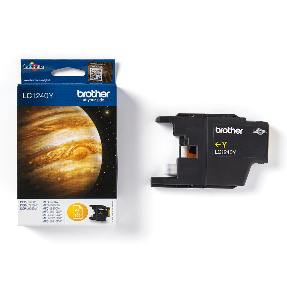 Brother LC1240Y Inkjet Cartridge Yellow LC1240Y