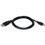 QVS 4.5m USB 2.0 USB cable 177.2" (4.5 m) USB A Mini-USB B Black