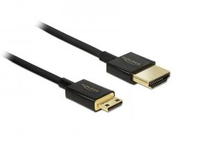 Image of DeLOCK HDMI-A/HDMI Mini-C, 2 m HDMI cable HDMI Type A (Standard)...