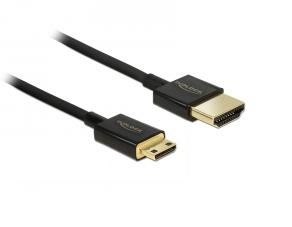 84778 DELOCK Slim Premium - HDMI mit Ethernetkabel - mini HDMI (M)