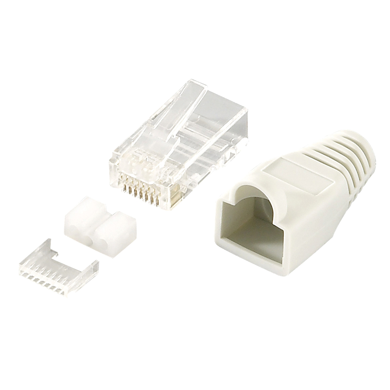 Image of LogiLink MP0021 wire connector RJ45 Grey, Transparent