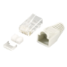 LogiLink MP0021 wire connector RJ45 Grey, Transparent