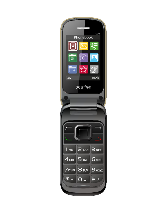 Image of Beafon C245 6.1 cm (2.4") 100 g Champagne Senior phone
