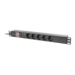 Lanberg PDU-05F-0200-BK power distribution unit (PDU) 5 AC outlet(s) 1U Black