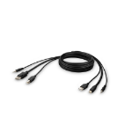 Belkin F1DN1CCBL-MP-6 KVM cable Black 1.8 m