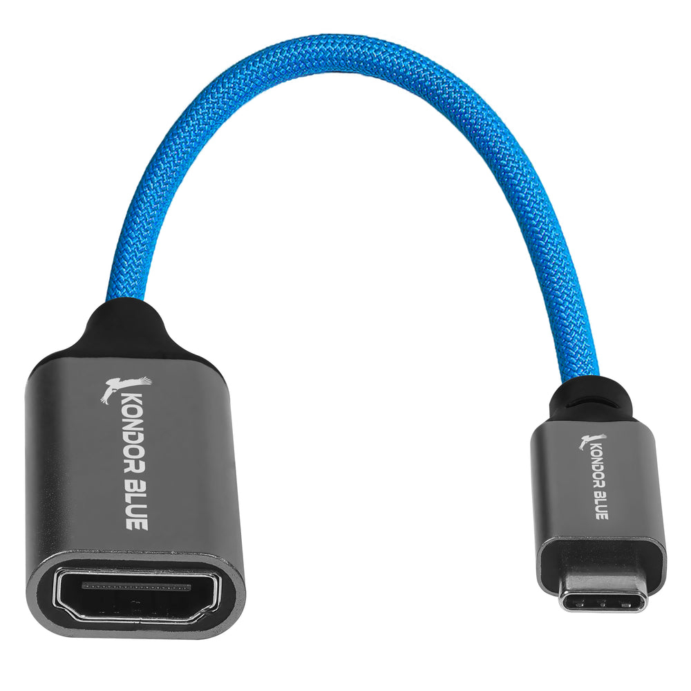 Kondor Blue KB-USBC-HDMIF interface hub USB Type-C Blue, Black