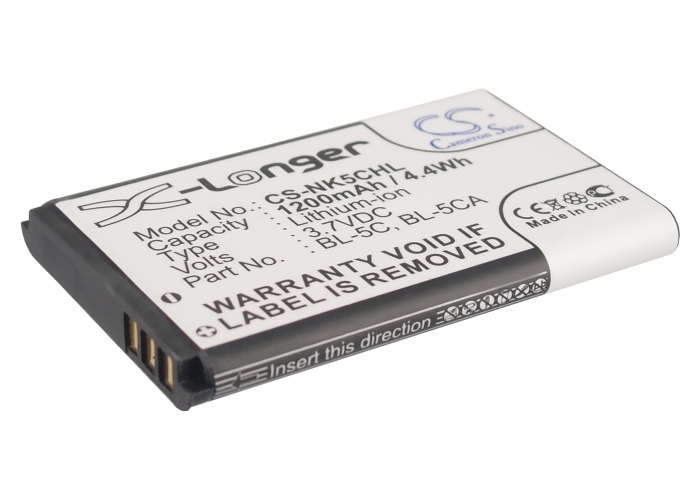 EU Product - Battery for Nokia BL-5C, Asha 230 etc. 1200mAh, 3.7V thumbnail