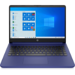 HP 14-dq0010nr Intel® Celeron® N4120 Laptop 14" HD 4 GB DDR4-SDRAM 64 GB eMMC Wi-Fi 5 (802.11ac) Windows 11 Home in S mode Blue