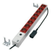Microconnect CABINETACC3 contactdoos Type F Zwart