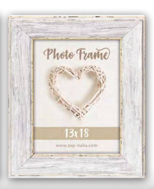 Image of ZEP Todi white - White - Single picture frame - Table - Wall - 13...