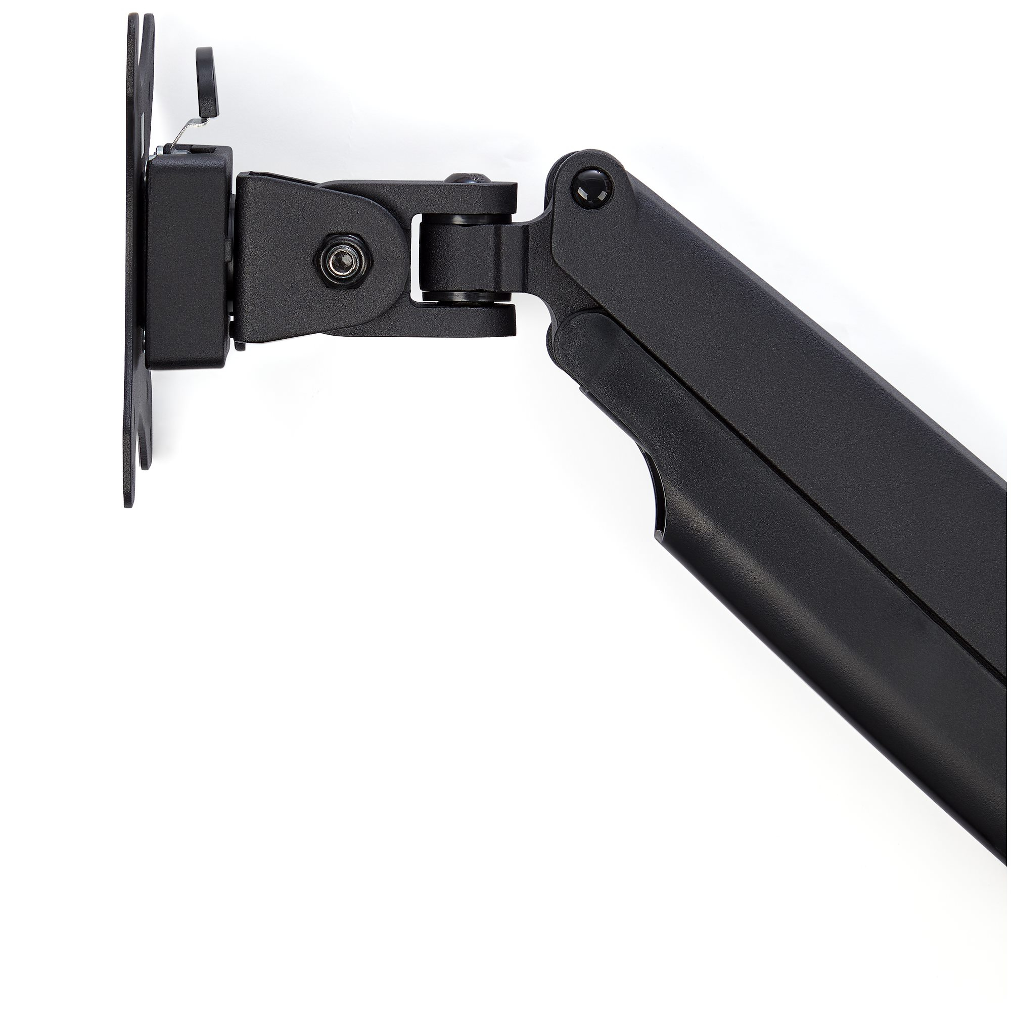 StarTech.com Desk Mount Monitor Arm - Heavy Duty Ergonomic VESA Monitor Arm - Single 34" (20lb) Display - Full Motion, Height Adjustable, Articulating - Aluminum - C-Clamp/Grommet- Black