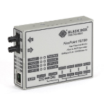 Black Box LMC100A-R3 netwerk media converter 100 Mbit/s Multimode Grijs