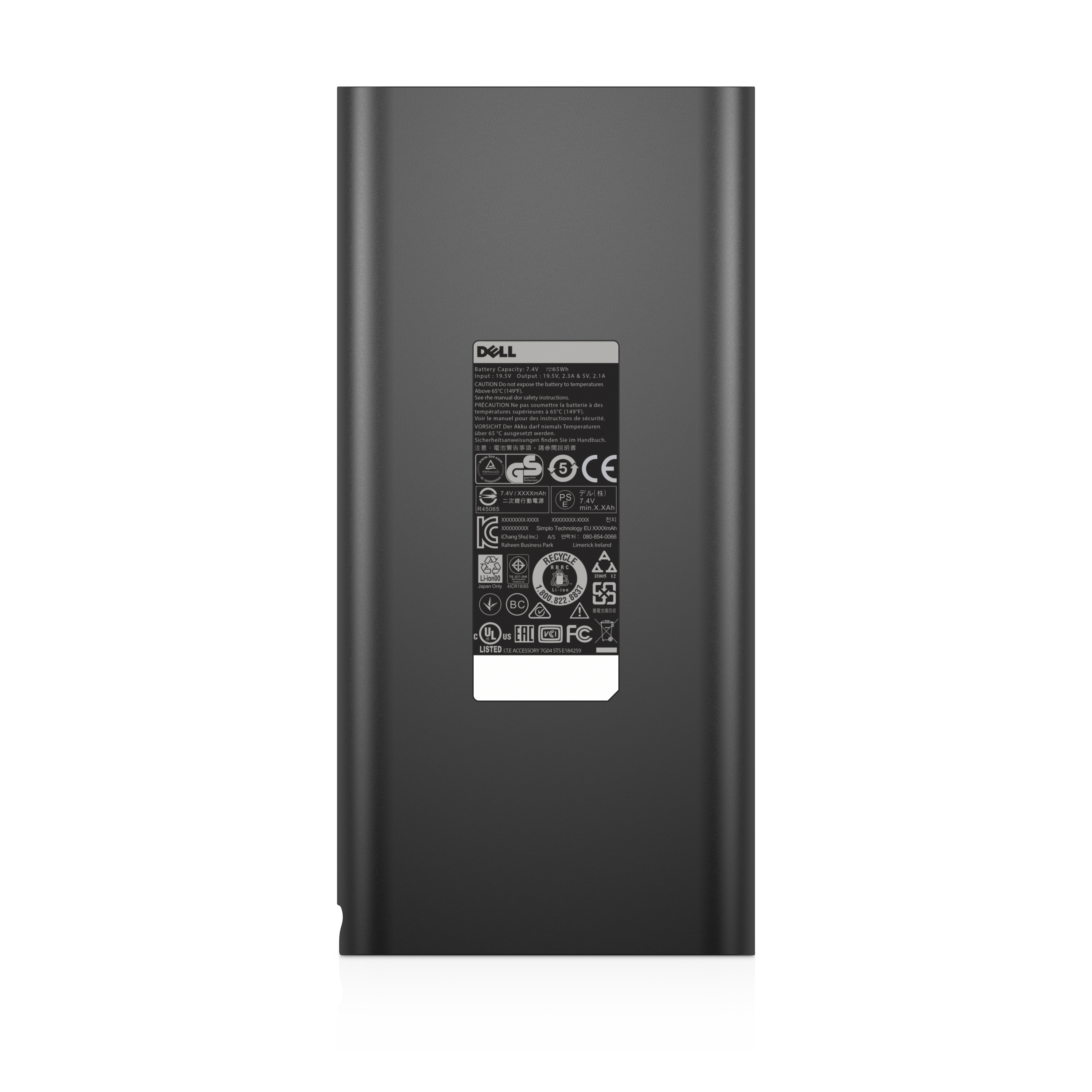 Image of DELL PW7015L Lithium-Ion (Li-Ion) 18000 mAh Black