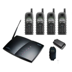 EnGenius DURAFON SYSTEM KIT C/W BASE 4HANDSETS/8 BATTERIES/4 POUCHESAND ACCESSORIES