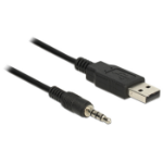 DeLOCK 1.8m USB2.0-A/3.5mm audio cable USB Type-A Black