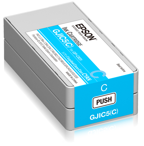 Image of Epson C13S020564/GJIC5(C) Ink cartridge cyan 32,5ml for Epson GP-C 831