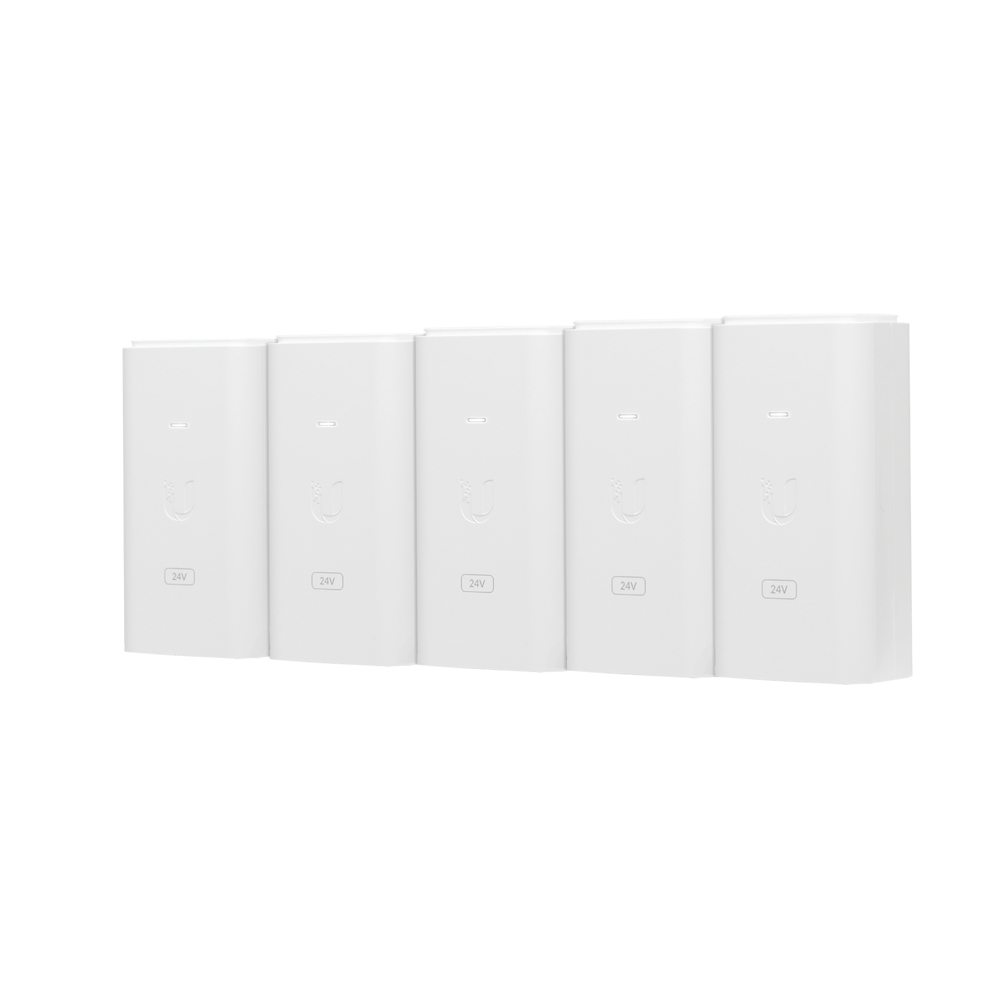 Image of Ubiquiti POE-24-12W-5P PoE adapter Gigabit Ethernet
