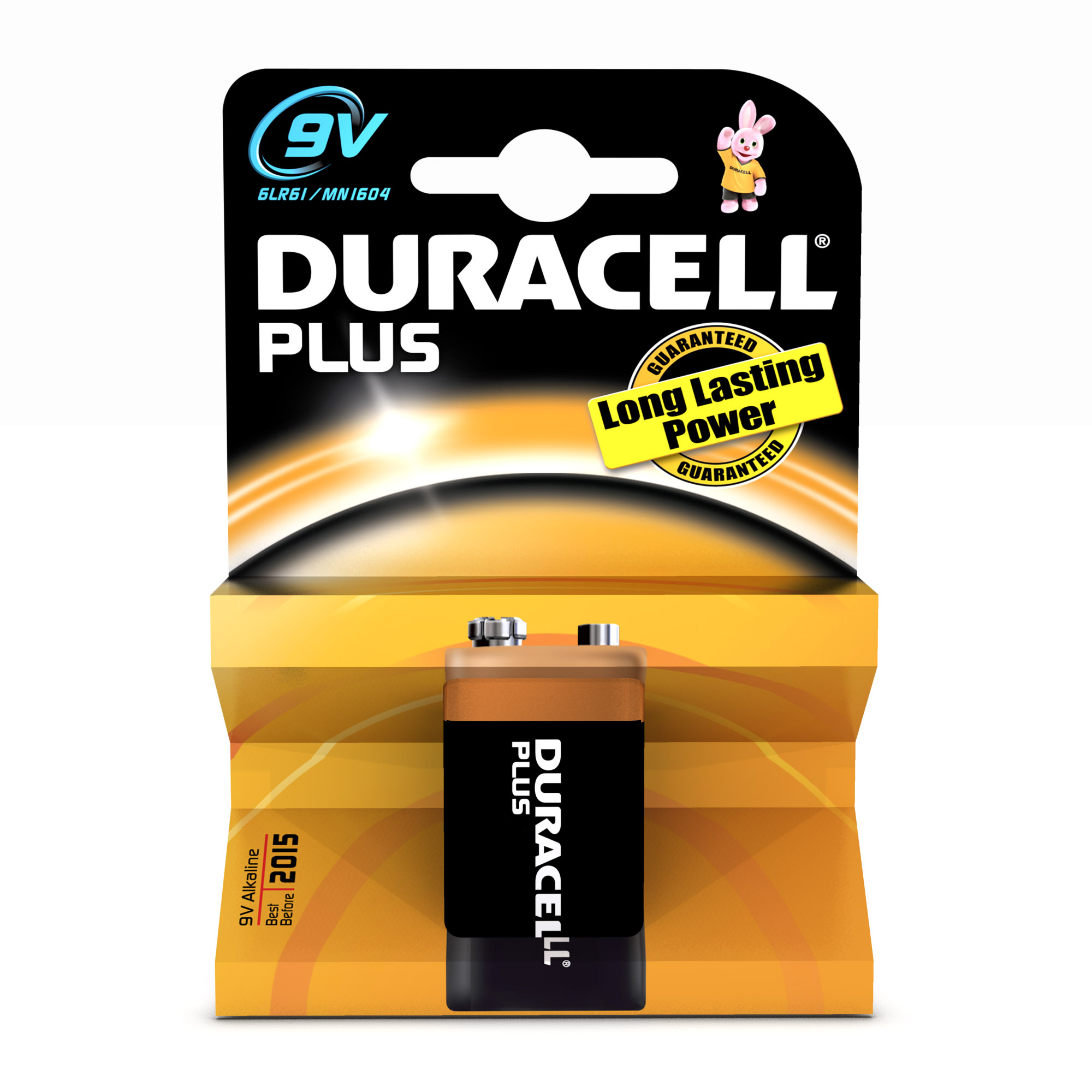 Duracell 9V Plus Single-Use Battery Alkaline