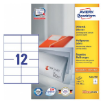 Avery 3424-200 self-adhesive label Rectangle Permanent White 2400 pc(s)