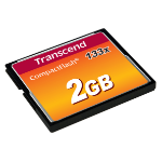Transcend TS2GCF133 flashminne 2 GB CompactFlash MLC