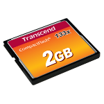 Transcend TS2GCF133 flashgeheugen 2 GB CompactFlash MLC