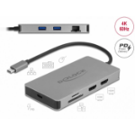 DeLOCK 87004 laptop dock/port replicator Wired USB 3.2 Gen 1 (3.1 Gen 1) Type-C Grey