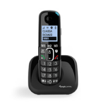 Audioline BigTel 1500 - DECT telephone - Wireless handset - Speakerphone - Caller ID - Black