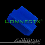 AC Ryan Connectx™ Molex 4pin Male - UVBlue 100x wire connector Blue
