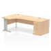 Dynamic Impulse Left Crescent Desk Workstation