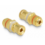 DeLOCK Audio Adapter binding post to binding post for installation, red ring