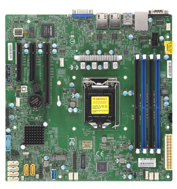 Image of Supermicro X11SC F - Motherboard - Motherboard - Intel Socket 1151...