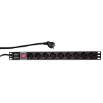 LogiLink PDU9C02 power distribution unit (PDU) 9 AC outlet(s) Black