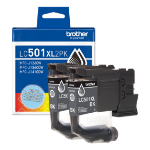 Brother LC501XL2PKS ink cartridge 2 pc(s) Original High (XL) Yield Black