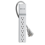 Belkin Home/Office 6-Outlets Surge Suppressor Orange, Stainless steel 6 AC outlet(s) 125 V