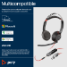 Poly Auriculares estéreo Blackwire 5220 USB-C + Conector de 3,5 mm + Adaptador USB-C/A