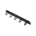 ROLINE 19-inch patch panel 1U grey, 40x60mm black