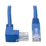 Tripp Lite N204-001-BL-UP Up-Angle Cat6 Gigabit Molded UTP Ethernet Cable (RJ45 Right-Angle Up M to RJ45 M), Blue, 1 ft. (0.31 m)