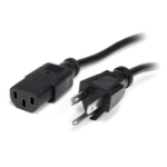 StarTech.com PXT10115 power cable Black 179.9" (4.57 m) NEMA 5-15P C13 coupler
