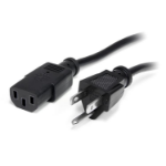 StarTech.com 15 ft Standard Computer Power Cord - NEMA5-15P to C13