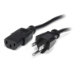 StarTech.com PXT10115 power cable Black 179.9" (4.57 m) NEMA 5-15P C13 coupler