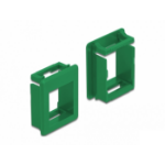 DeLOCK Keystone Holder for cases 4 pieces green