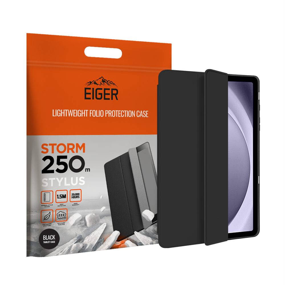Eiger ETUI FOLIO NOIR STAND MAGNETIQUE RENFORCÉ AVEC EMPLACEMENT STYLE