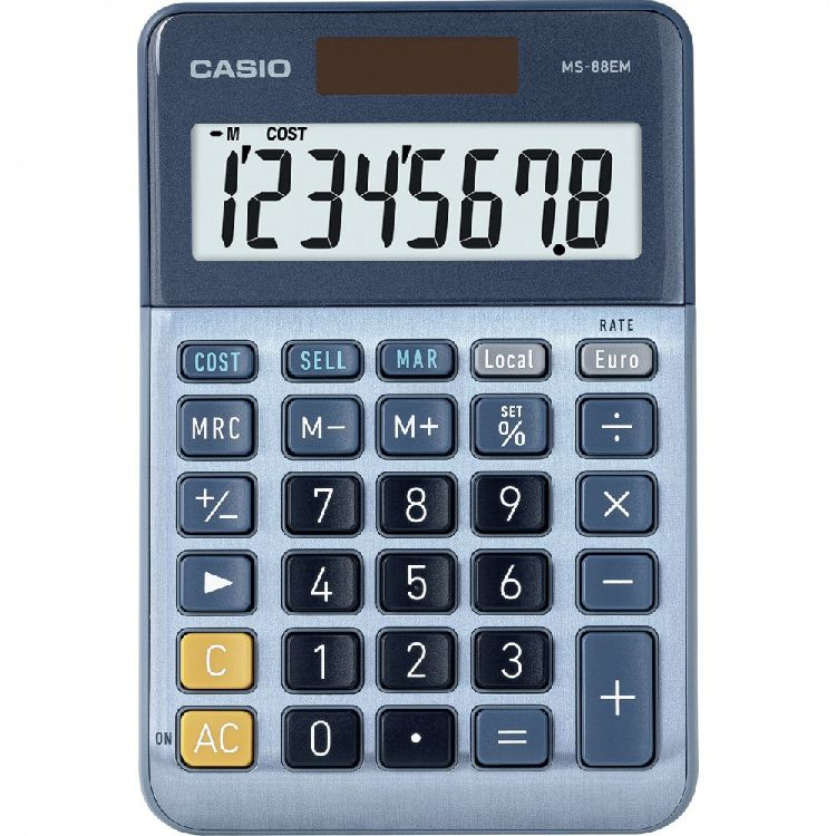 Image of Casio MS-88EM calculator Desktop Display Blue