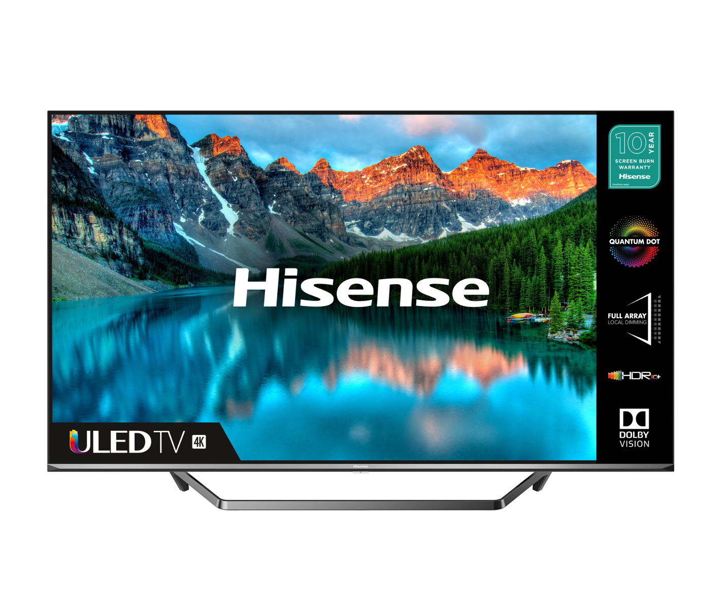 Hisense 55U7QFTUK (2020) QLED HDR 4K Ultra HD Smart TV, 55 inch with Freeview Play & Dolby Atmos, Black