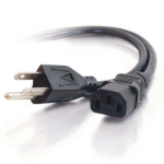 C2G 8ft Universal 16 AWG Power Cord (IEC320C13 -> NEMA 5-15P) Black 94.5" (2.4 m)